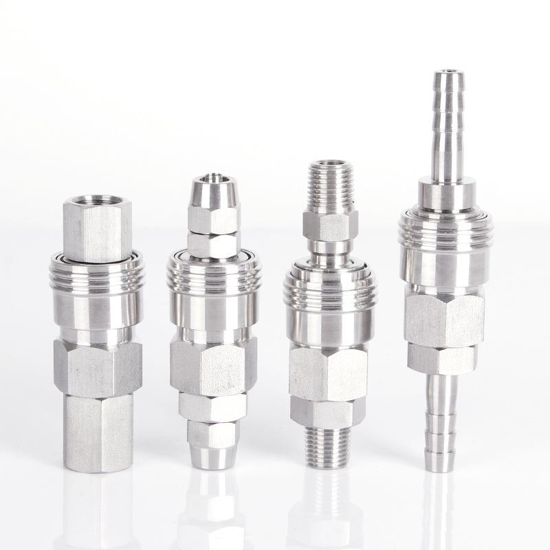 P304不锈钢C式速接头气管公母S锁快接母头SF自30PH40快PP20SH快插