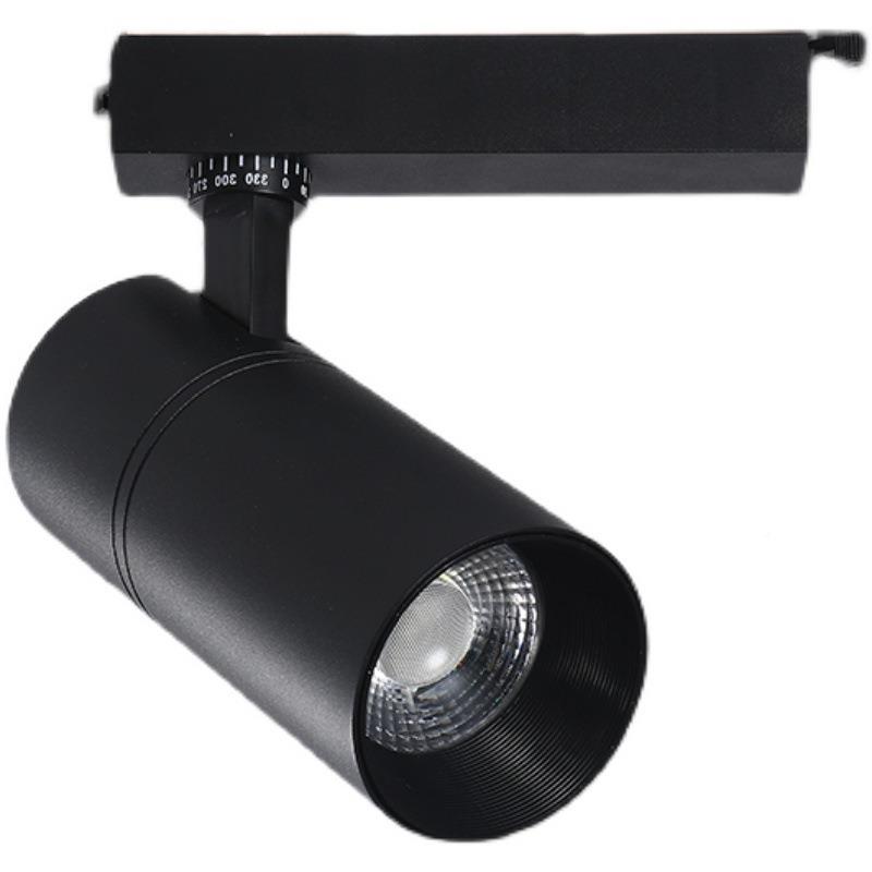 轨射灯明装吸顶COB聚光店道铺商用背导轨灯服道装店景墙轨式灯