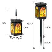 户外太阳能迷你火焰灯吊灯庭院草坪景观防水