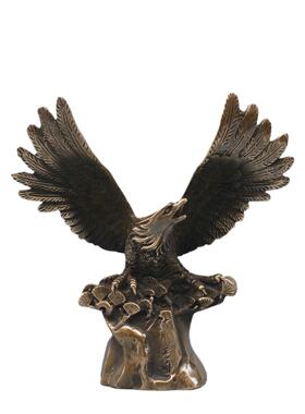 铜老鹰摆件大鹏展翅雄鹰家居办公室店铺创意工艺品装饰摆件