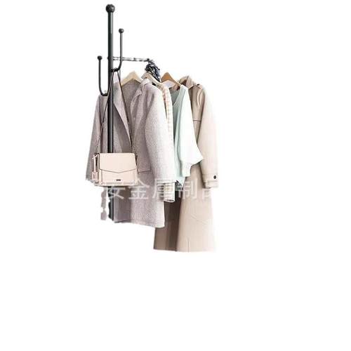 加厚加粗带轮可移动收纳衣帽架落地家用房间卧室简易挂衣架衣帽架