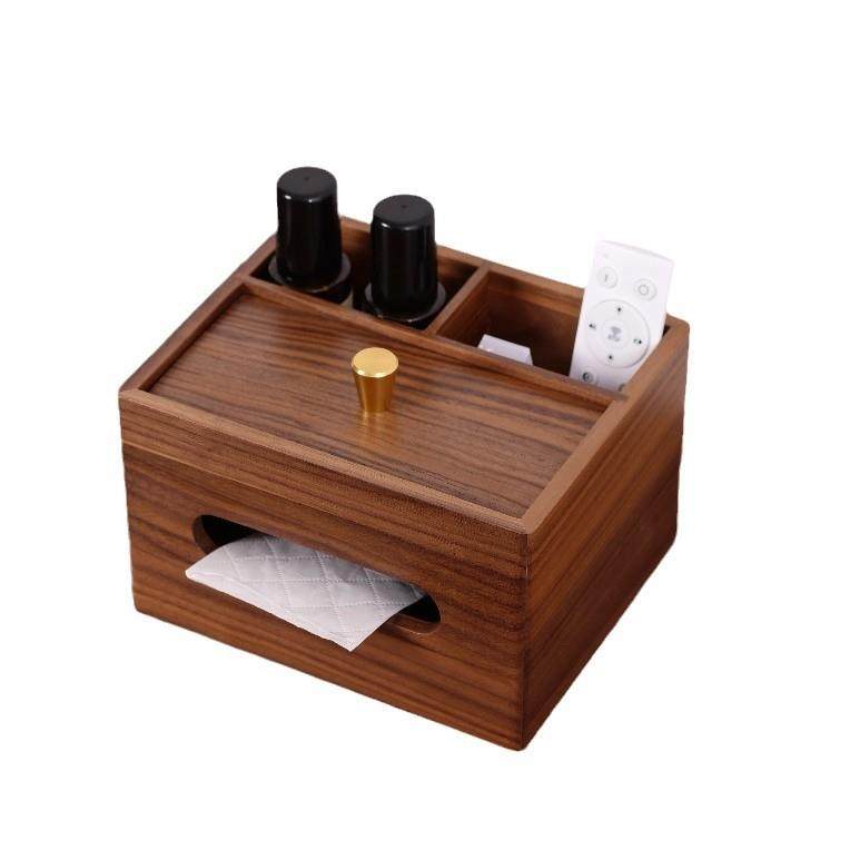 木质办公桌文具整理收纳盒胡桃木纸巾盒家用客厅茶几遥控器收纳盒,收纳整理,首饰盒,淘宝优惠券,粉丝福利购,淘宝优惠卷