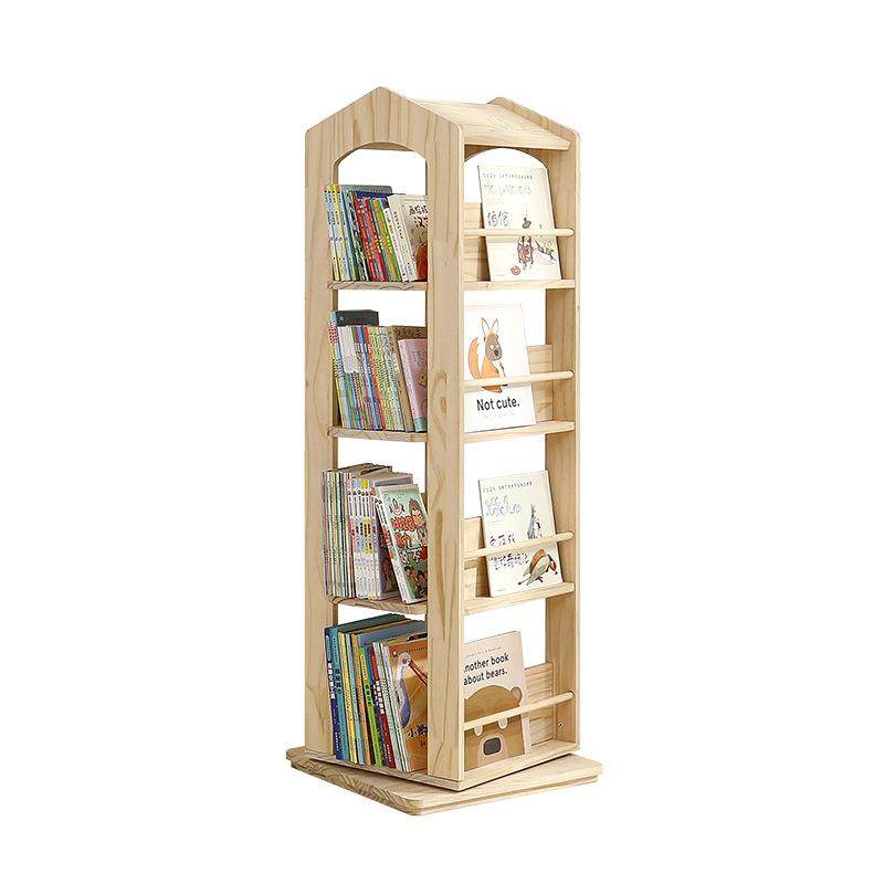 360度可旋转儿童书架实木儿童房阅读区立式儿童书柜蒙氏旋转书架,住宅家具,儿童书柜,淘宝优惠券,粉丝福利购,淘宝优惠卷