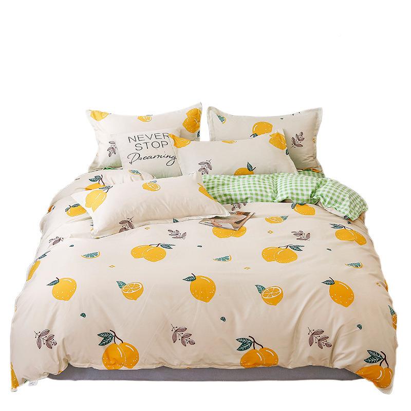 AL-6988水棉人床上四件套春夏被洗套床单南学生宿舍单三件套通家