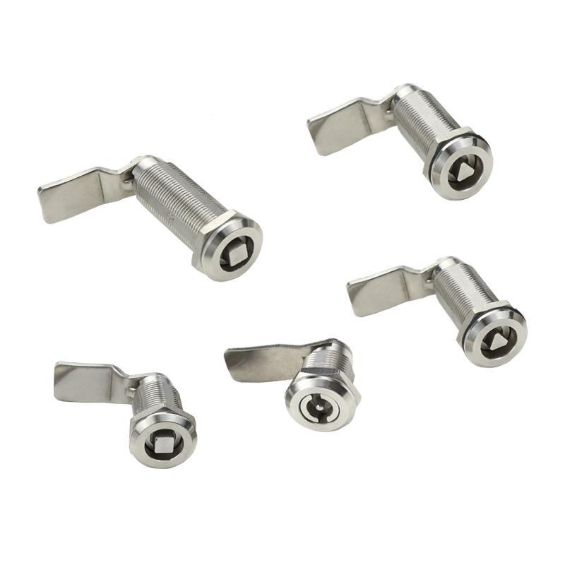 MS7锁05--28-36-4-0-5062长圆柱锁三角芯文加件柜铁皮箱垃圾桶锁