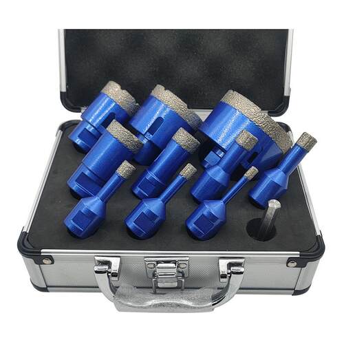 M14钎焊金刚石开孔器11PCS套盒M14角磨机专用款11支装厂家供应