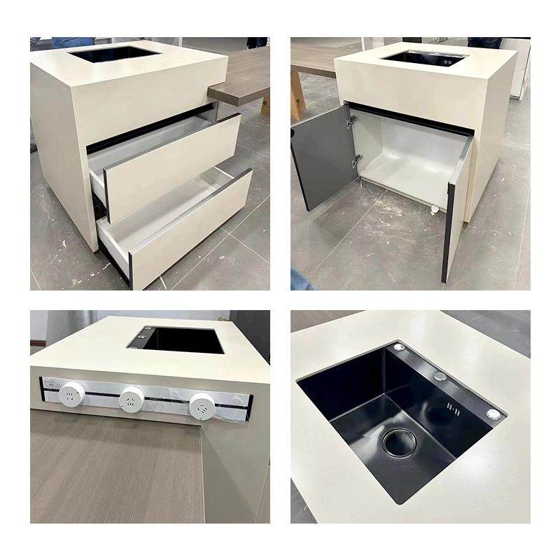 岩板岛台餐桌一体可伸缩家用厨房中倒台多功能茶台轻奢高级感导台,住宅家具,岛台,淘宝优惠券,粉丝福利购,淘宝优惠卷