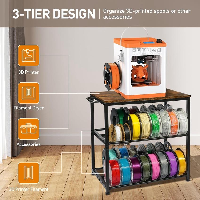 打印机支架架带长丝储存-D打印机桌长丝储物UTJ重型3D打印3机