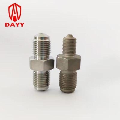 液压螺母油嘴M10X1转G1/4不锈钢超高压转接头快速接头注油嘴