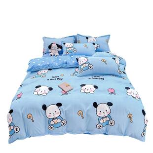 被子卡通被四件套床单被套枕头宿舍全套一整套单人三件套床上用品