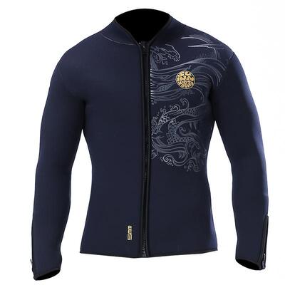 5mm分体潜水服保暖潜水夹克上衣绒内里加厚潜水冲浪潜水衣