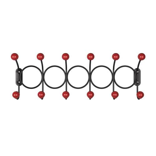 免打孔铁艺双排钩墙上挂钩粘钩卧室客厅挂衣架门后钩衣帽架