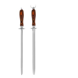 高碳刚超强硬度磨刀棒多尺寸任选舒适彩木手柄磨刀石专业工具