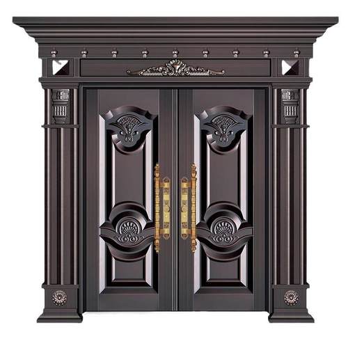 别墅大门入户门乡村进户门农村自建房锌合金非标门家用户外防盗门