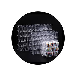 亚克力马克笔架透明美术生彩笔收纳盒斜插式笔架文具店展示架