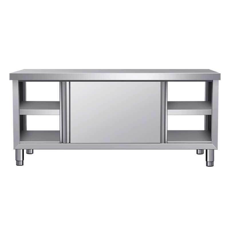 不锈钢操作台商用厨房推拉门工作台打荷台切菜剁肉台单双通工作桌,家装主材,商用厨房操作台/工作台,淘宝优惠券,粉丝福利购,淘宝优惠卷