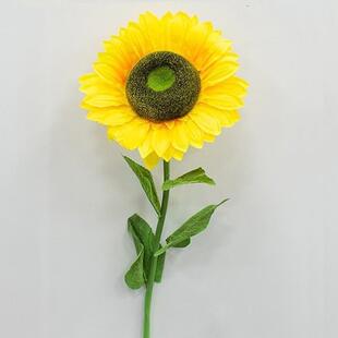 亮热向日葵婚礼花艺t台舞台布置路引花婚庆现场装饰仿真花拍摄道