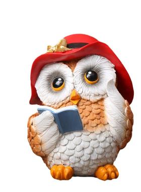 全网超低价源头超划算猫头鹰摆件花园装饰摆件办公室桌面装饰品