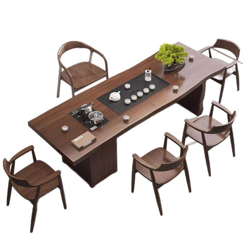 全套实木大板家用客厅茶桌茶盘一体泡茶桌椅组合简约办公室茶台桌,商业/办公家具,茶台/茶桌,淘宝优惠券,粉丝福利购,淘宝优惠卷