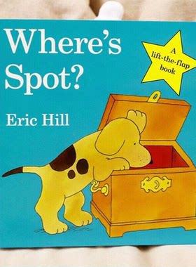 【现货】英文原版 where is spot 小玻在哪里 纸板翻翻书 绘本Where's Spot? 低幼儿童启蒙绘本 Eric Hill 英语启蒙英语学习图书籍