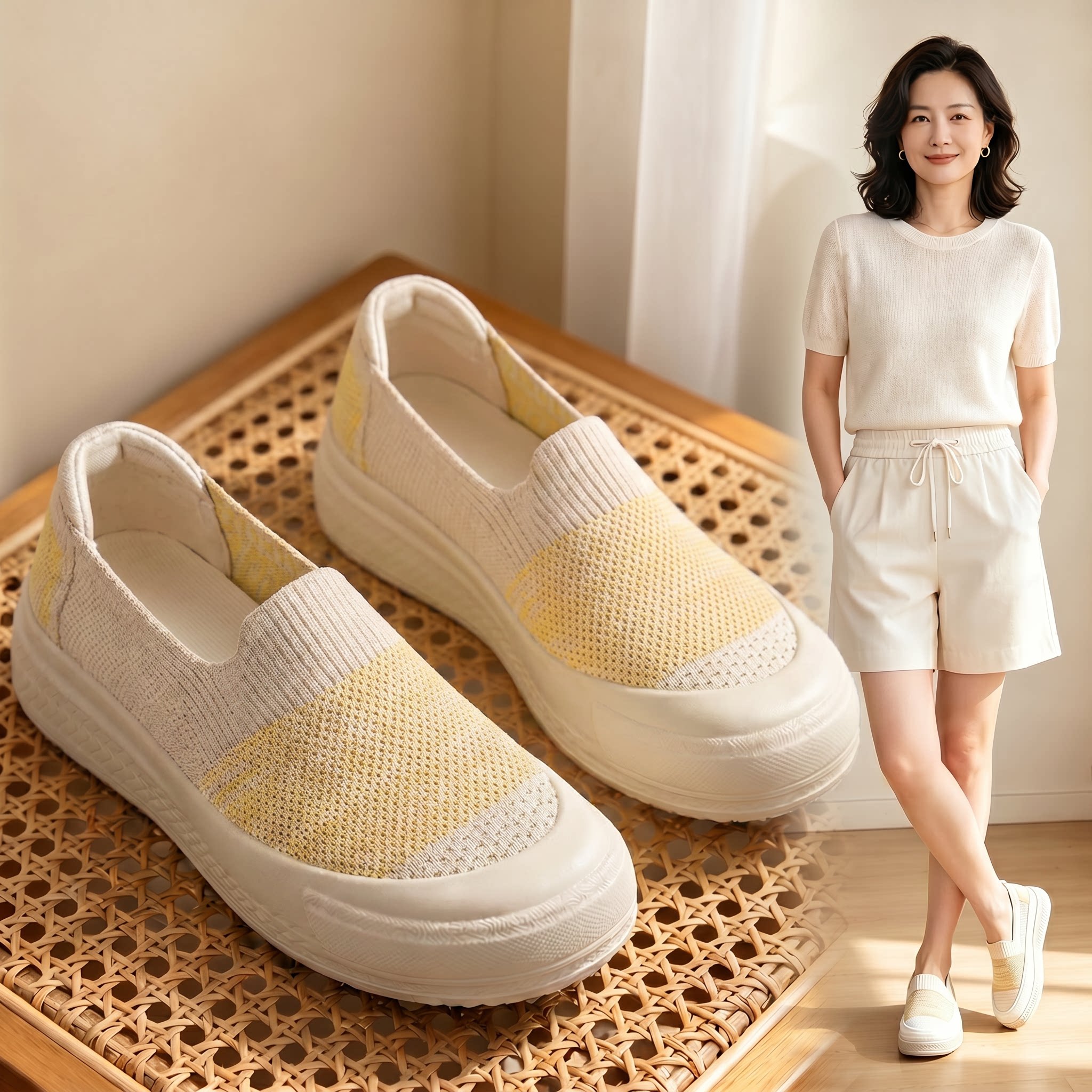 老北京布鞋女夏透气软底渔夫鞋