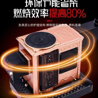 柴煤两用取暖炉家用室内气化柴火炉农村回风炉烤火炉炉子烧柴煤炭