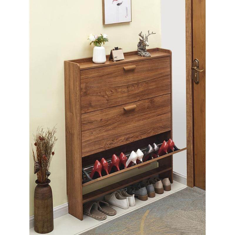 电梯入户门口鞋柜薄款20cm入户极窄鞋柜家用门口30cm宽门后过道架