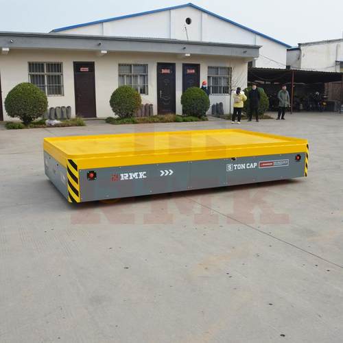 钢卷运输电动无轨蓄电池供电平车无线遥控胶轮平车重型电动平板车