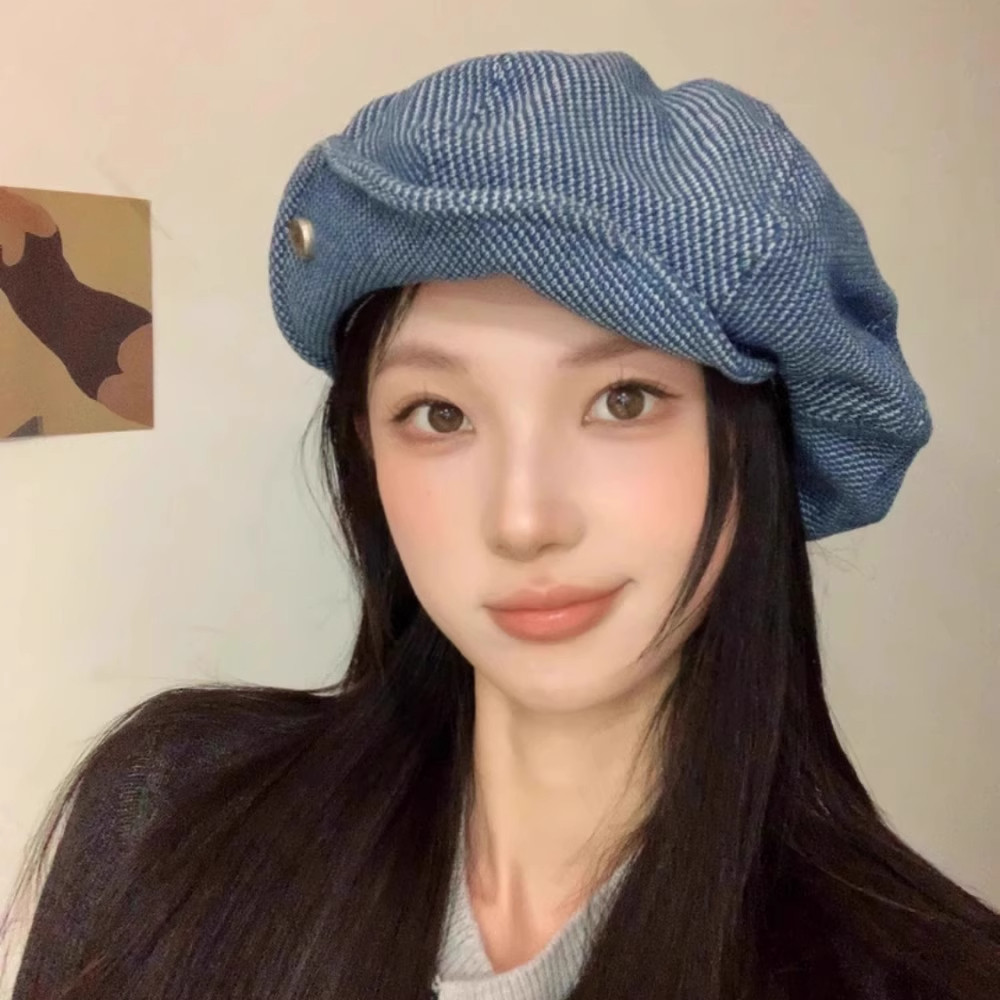 英伦复古云朵牛仔八角帽