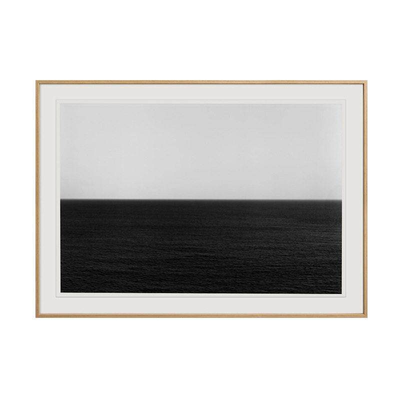 法式中古风客厅沙发背景墙装饰画黑白北欧级感卧室挂画摄影海景