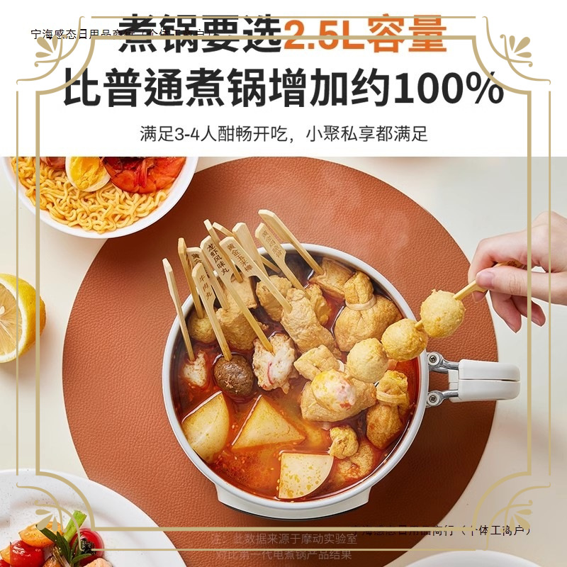 德国电火锅一体款型电煮锅小泡面锅机多功能学生宿舍家用包邮