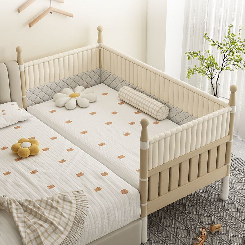 箜袲实木拼接床儿童加宽床卧室拼接大床带护栏新生儿小床婴儿护栏