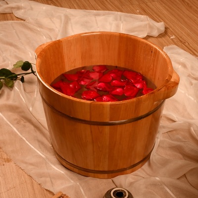 香柏木泡脚木桶家用洗脚桶足浴木桶木盆洗脚盆双人泡脚桶大脚木桶