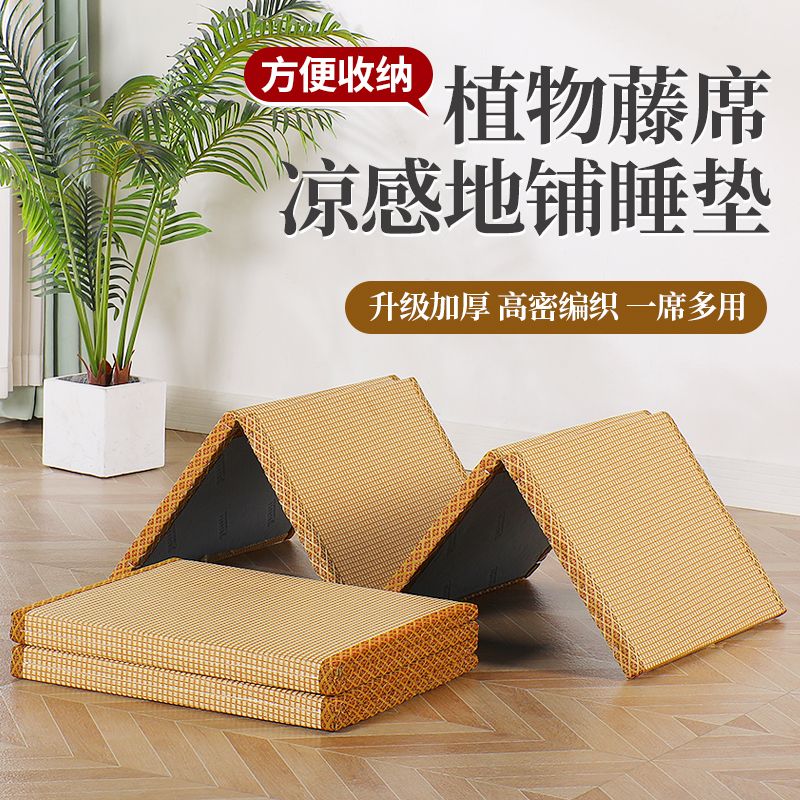 榻榻米垫子日式家用折叠床垫夏季椰棕加硬打地铺午休睡垫1525