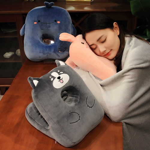 小学生趴在桌上睡觉午睡枕头抱枕办公室儿童趴睡枕午休夏趴枕