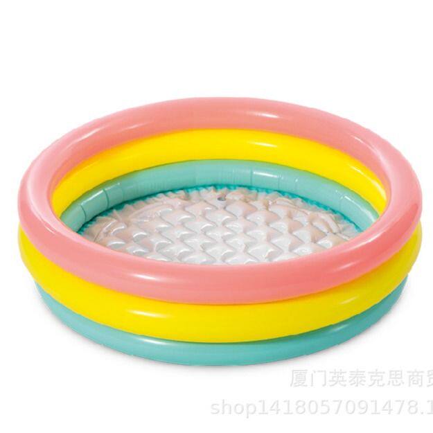 intex 58924 婴儿游泳池 家用儿童宝宝 充气洗澡戏水池加厚