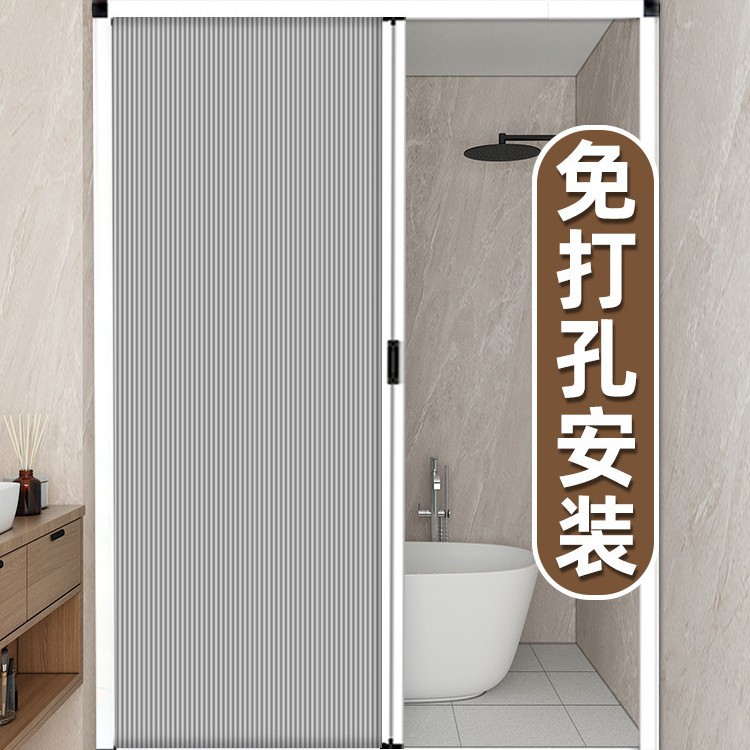 蜂巢折叠隔断门浴室卧室厕所卫生间厨房客厅阳台隐形推拉门帘