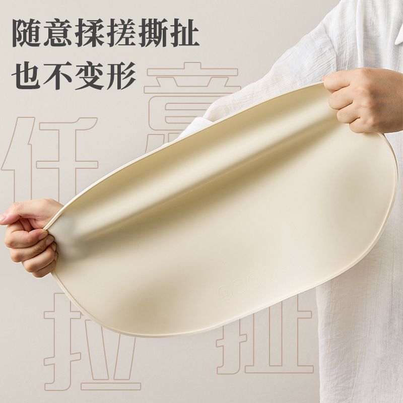 新款纯色餐垫隔热垫防烫垫子餐盘垫硅胶防水防油西餐桌垫厂家