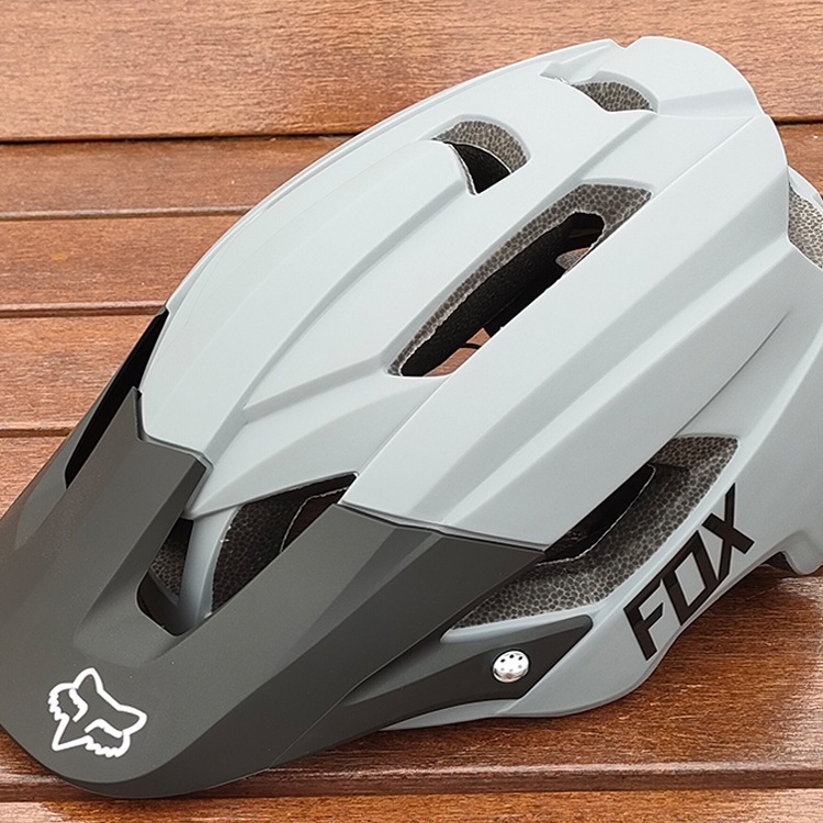 FOX头盔山地车可拆卸帽檐越野自行车儿童男半盔一体成型林道骑行