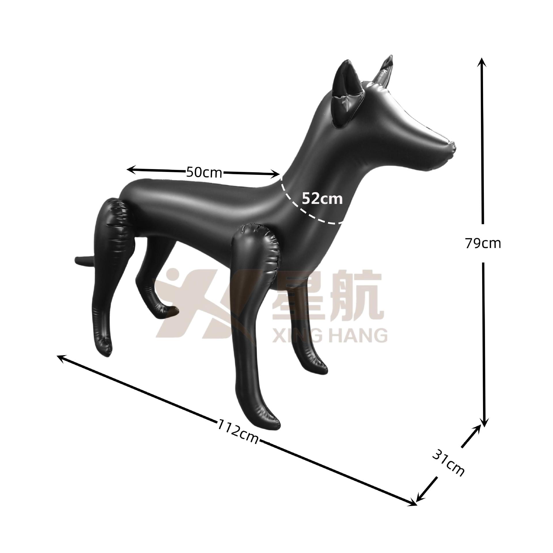 充气狗模特衣服展示狗模型摆件陈列道具动物摄影拍照静态模型