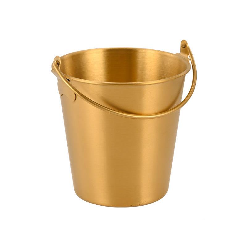 创i意美式ns0X56酒4不锈钢小吃薯条炸鸡桶冰吧粒桶烤肉店肥牛发财