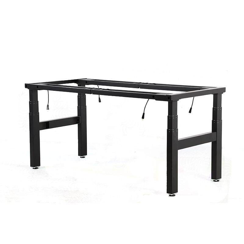 电动升降会议桌腿电脑办公家用学习桌架双电机3腿书桌4电机工作台