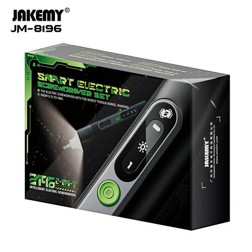 新品手自一体带扭力多功能电动螺丝刀套装JM-8196电批