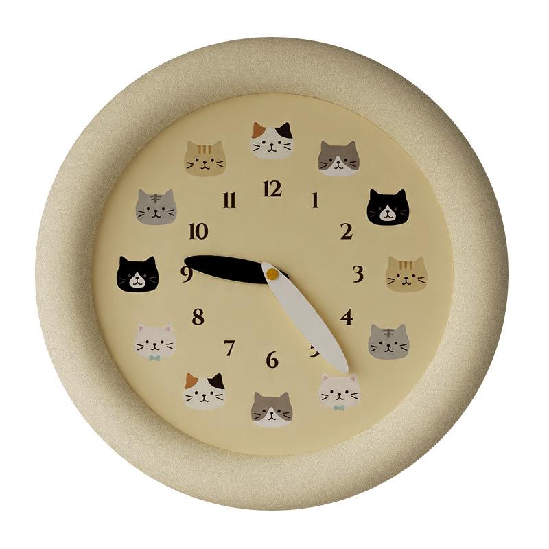 大北欧简风单气房间客厅家用挂钟表时时钟挂墙设计C1感卧室简约尚