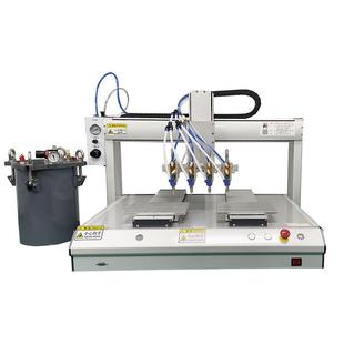 佛山厂家多头全自动双工位点胶机平板灯电器硅胶密封胶打胶机