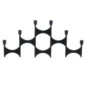 饰烛台架 六头可折叠分子黑色蜡烛架家居装 欧式 几何金属烛台新款