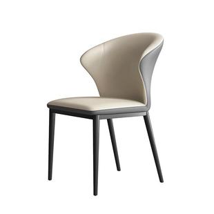 意式极简餐椅北欧椅子现代简约家用靠背椅轻奢高级感餐桌椅设计师