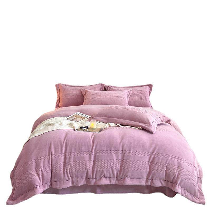 牛奶四件套母婴级260克高克重加厚保暖珊瑚宝宝绒被套床单柔软,床上用品,床品套件/四件套/多件套,淘宝优惠券,粉丝福利购,淘宝优惠卷