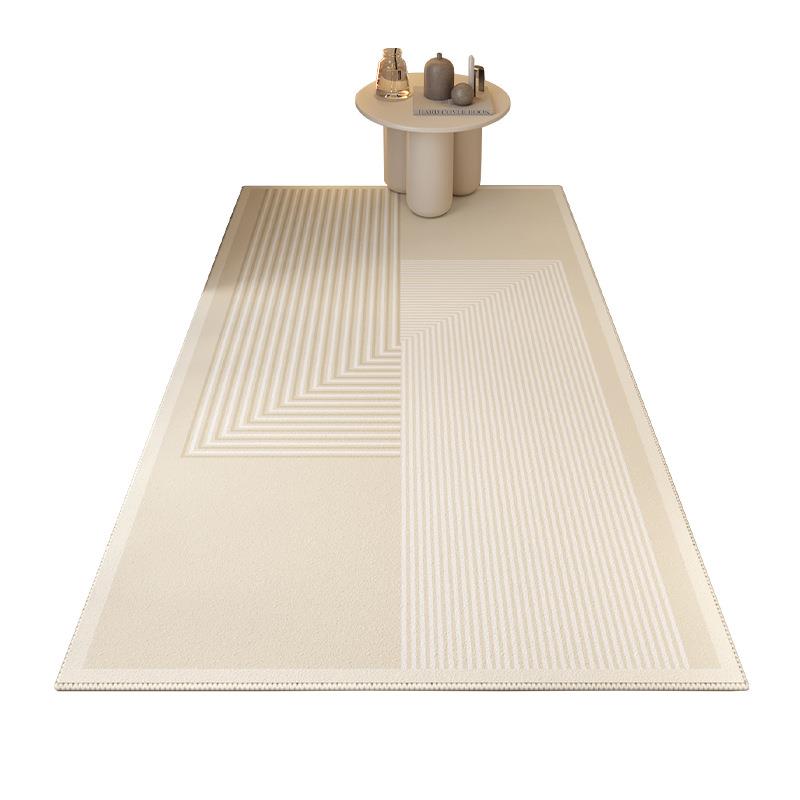 奶i油s风床边新毯床前地毯卧室简约现代款hyfs-时客厅茶n几地垫家