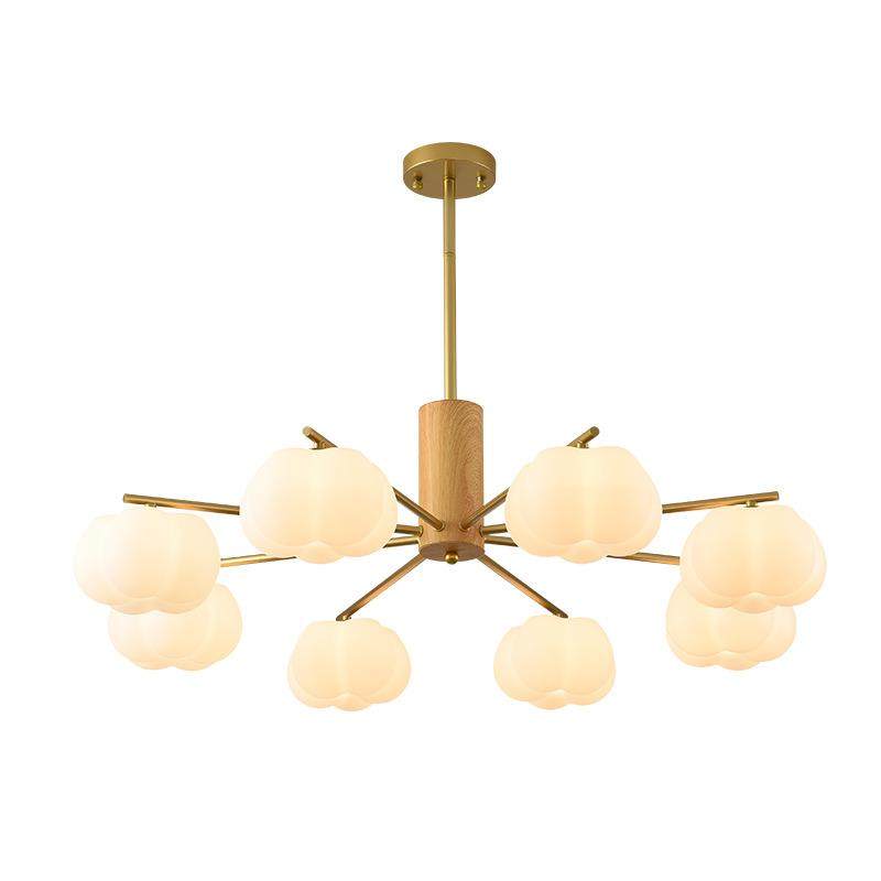 客厅吊灯套餐奶油风创意棉花南瓜灯现代简约全光谱护眼餐厅卧室灯,家装灯饰光源,智能吊灯,淘宝优惠券,粉丝福利购,淘宝优惠卷